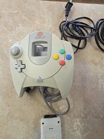 Sega Dreamcast Console With Controller VMU and Cables Tested Working