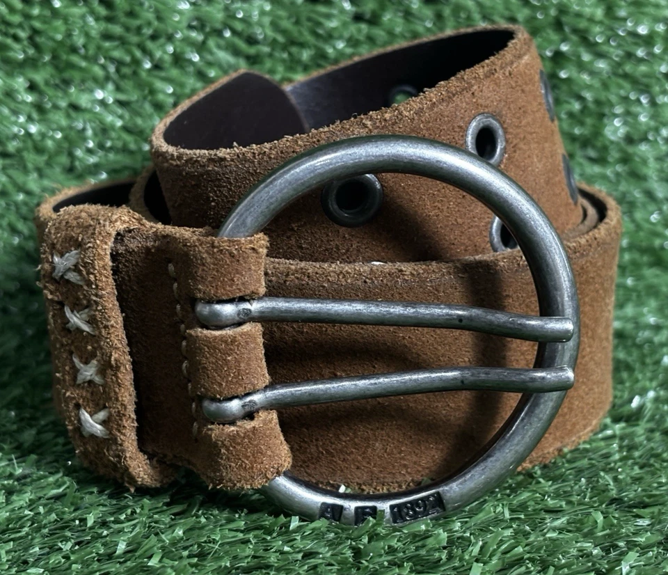 Cinturón clásico de cuero genuino Abercrombie & Fitch - pequeño para mujer Foto 3 de 4