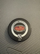 2004 ATLANTA THRASHERS 5th SEASON NHL Official Hockey GAME PUCK Inglasco