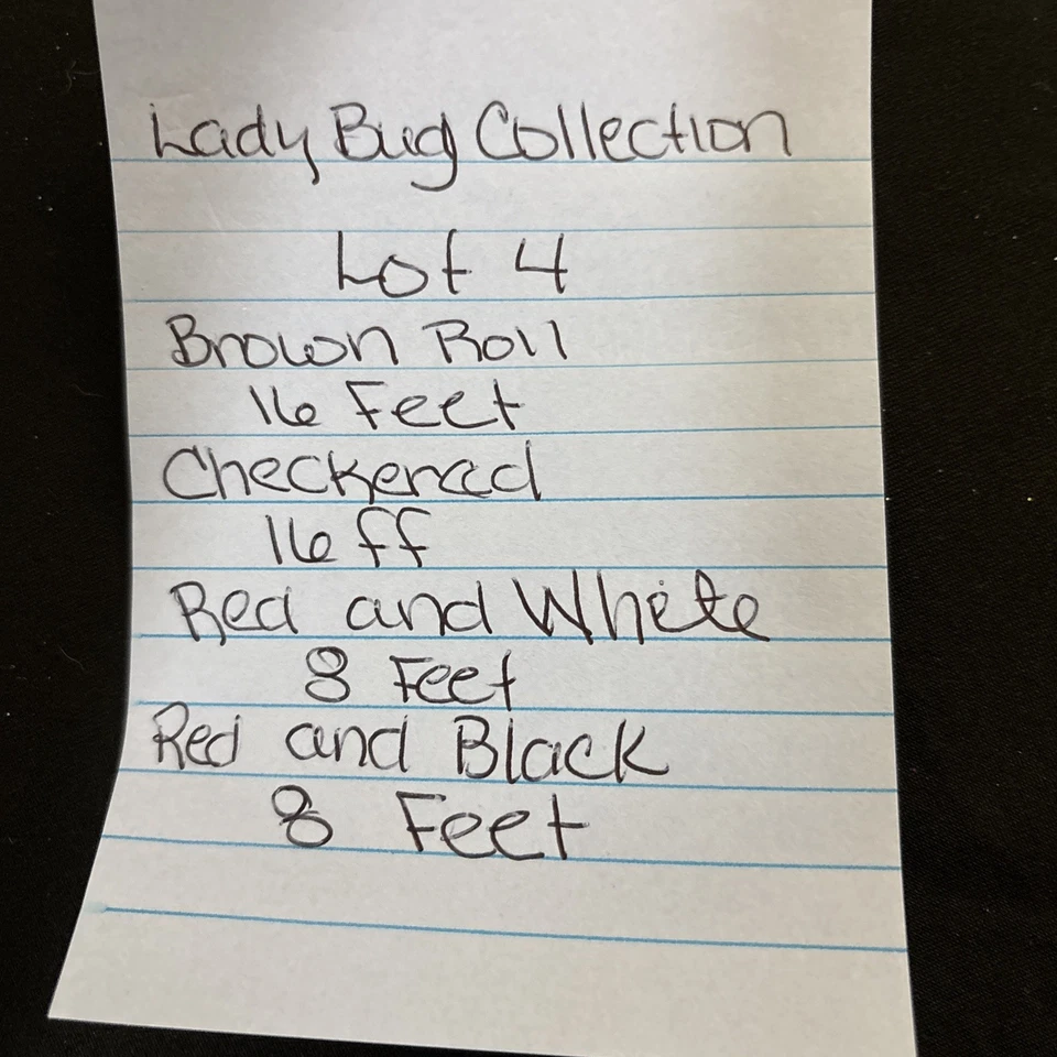 Lady Bug Collection Usado. Lote de 4. 2/16 pies cada uno. 2/8 pies cada uno. Foto 3 de 3