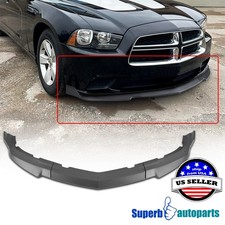 Fits 2011-2014 Dodge Charger Lower Front Bumper Matte Black Spoiler Splitter Lip