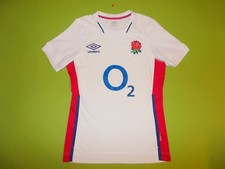 Shirt ENGLAND (S) UMBRO 2021/2022 PERFECT !!! Home WHITE Jersey RUGBY