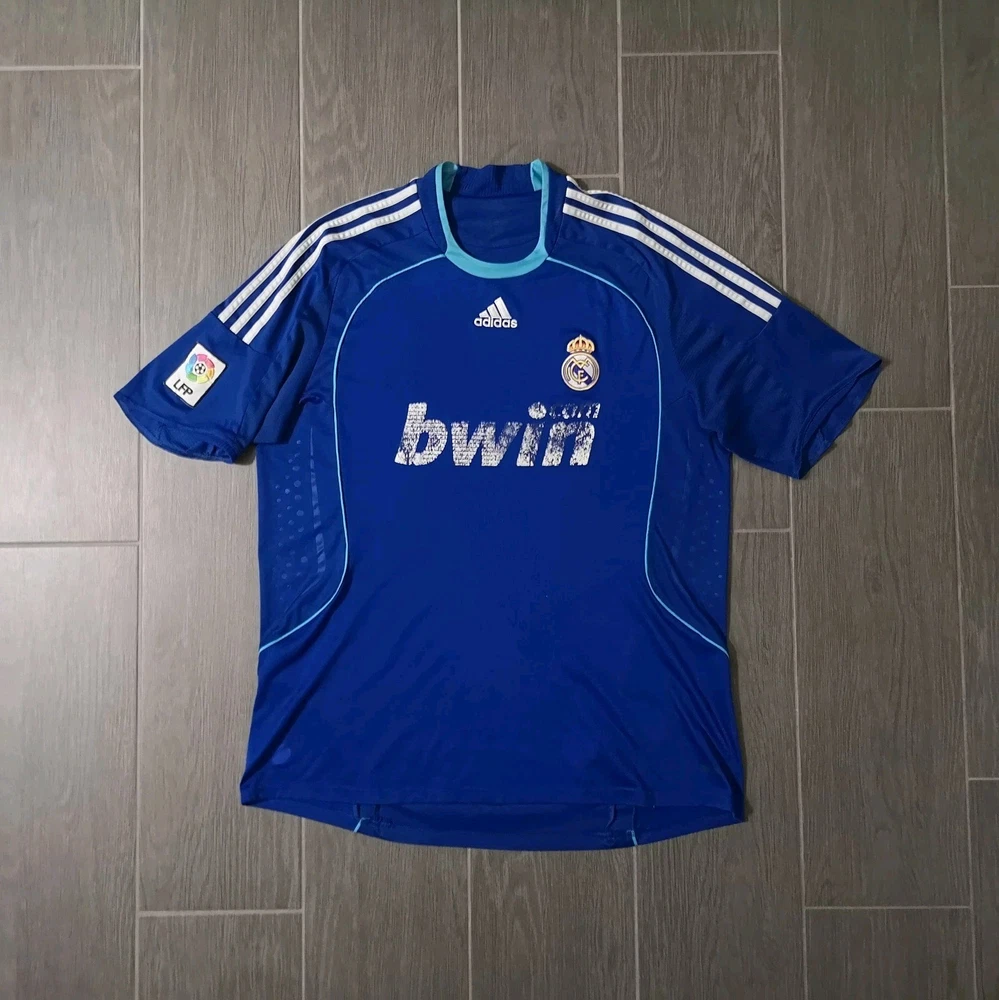Real Madrid Vintage Retro 2008/09 Away Trikot Größe: XL Fußball Pashanim Adidas