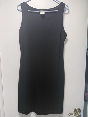 Vintage Be Smart Black Sleeveless Knee Length Dress Size 13/14