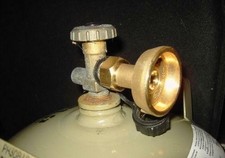 Adaptateur pour remplir GPL bouteille gaz Propane Butane CLAPET ANTI RETOUR