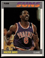 Fleer 1987-88 Fleer Walter Davis #26 Basketball