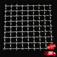 4 Pcs Stainless Steel Woven Wire Mesh 5 Mesh 11"X14",Hard and Heat Resisting Scr