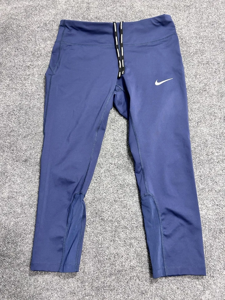 Nike Dri-Fit Leggings Women’s Size Medium Blue EUC - Image 2 of 4