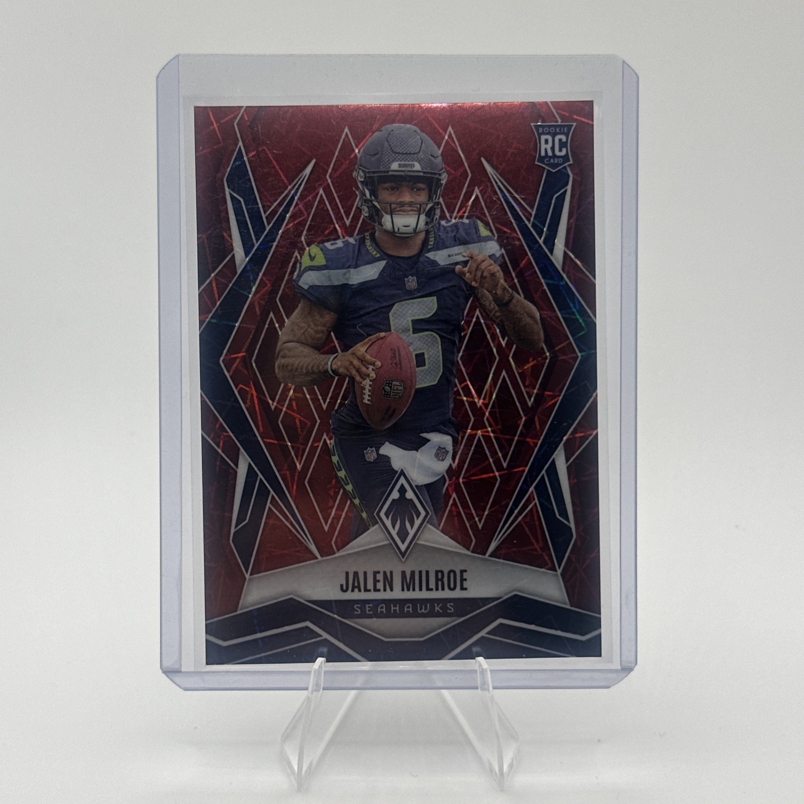 2025 Panini Phoenix - Rookies Jalen Milroe #151 Red Lazer /199 (RC)