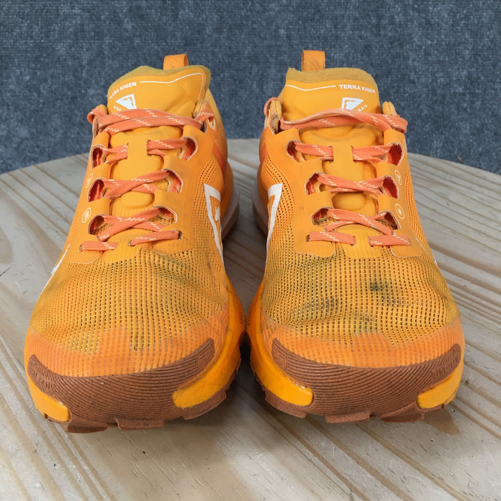 Nike React Terra Kiger 9 Trail Running Shoes Womens 9.5 Lace Up Sneakers Orange image 9