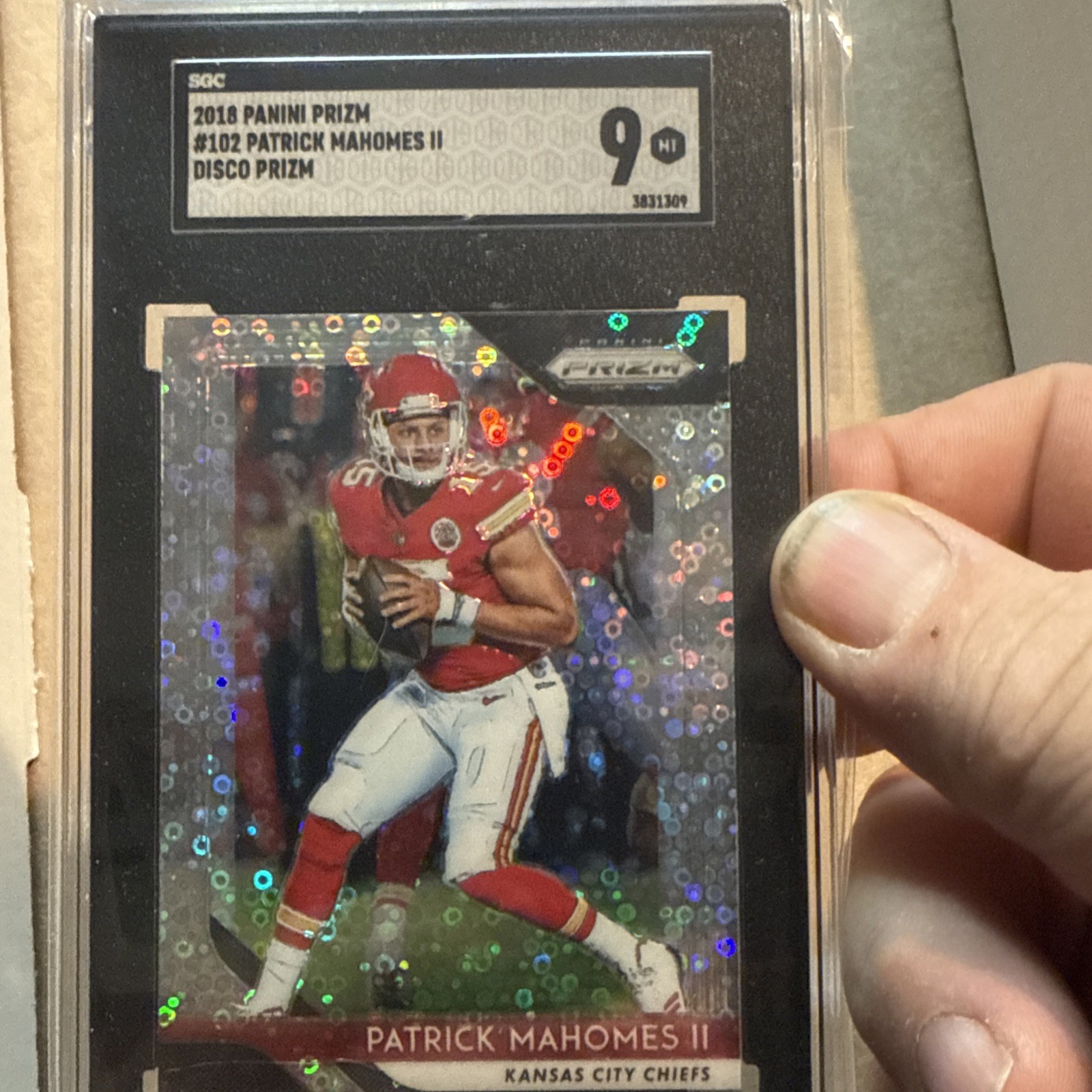 2018 Panini PriZM #102 Patrick Mahomes II Disco Prism