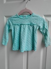 St Bernard Baby Girls Round Neck Long Sleeve Top Aged 0-3mths