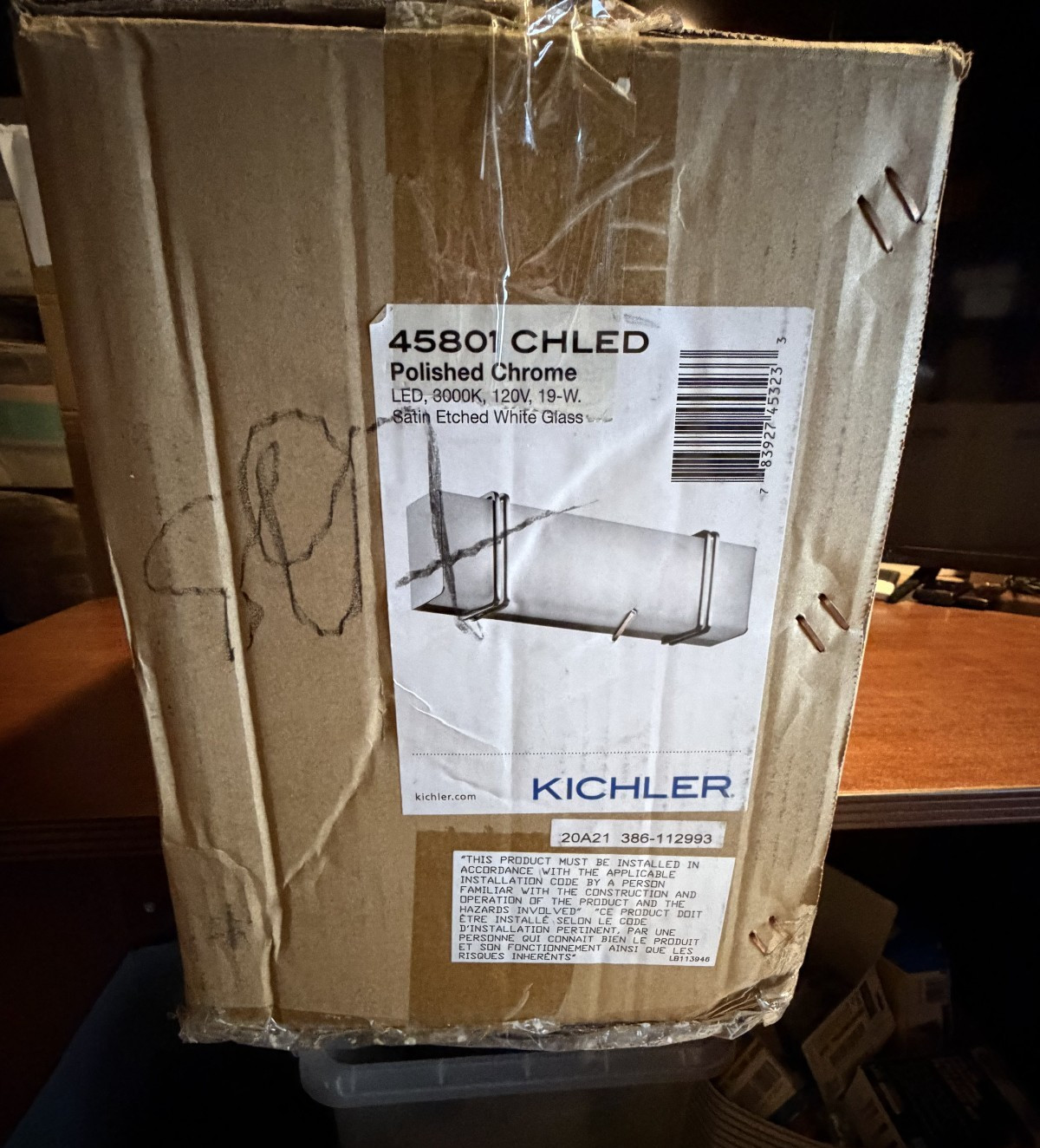 Kichler 45801LED Impello 1 Light 18.25"W LED Compliant Bathroom - Chrome