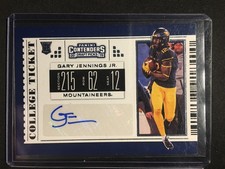 Jennings, Gary Jr. - 2019 Contenders Draft Picks - Autograph