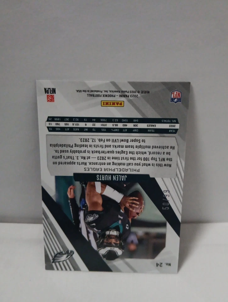 2023 Panini Phoenix Jalen Hurts  50/99 Orange Seismic - Image 4 of 4