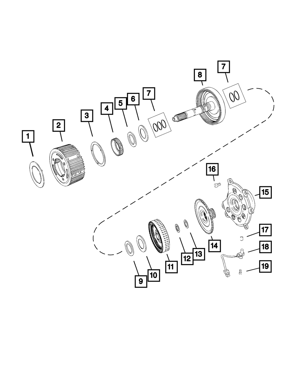 Genuine Mopar Input Shaft Seal 68158742aa