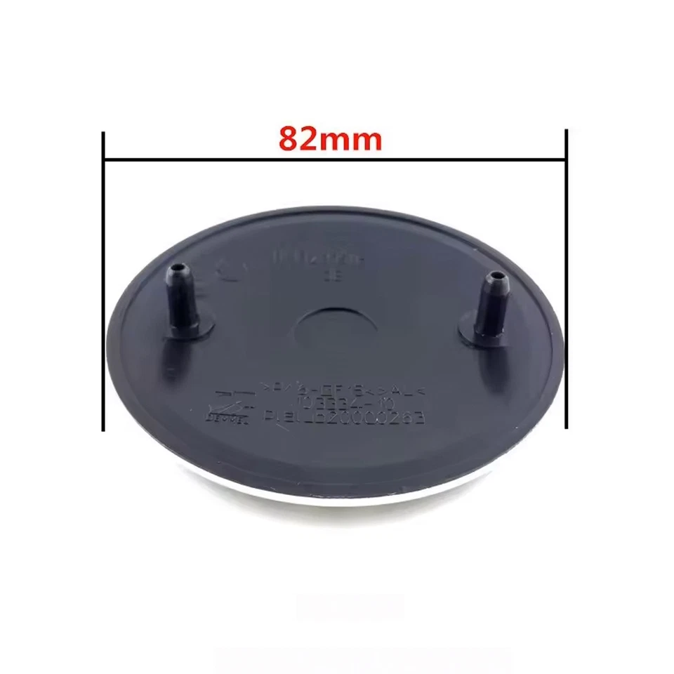 2Pcs Front Hood 82mm & Rear Trunk 74mm Emblems Black 51148132375 For B-M-W Badge - Image 4 of 4