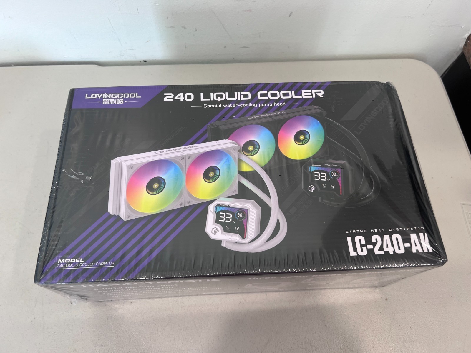 With Temperature Display - Black