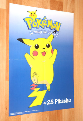 Game Boy Pokemon Schnapp sie dir alle Rare Vintage Poster / Flyer Nintendo