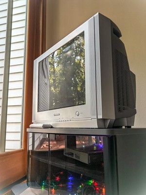 [BEAUTIFUL] Samsung TX-P2034 Flat 20'' CRT Retro Gaming TV | Component, S-Video