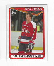 1990-91 TOPPS CALLE JOHANSSON #164 WASHINGTON CAPITALS