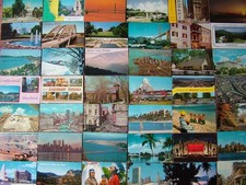 100 Used Standard size Postcards of THE UNITED STATES. Mainly 1960's - 1980's.