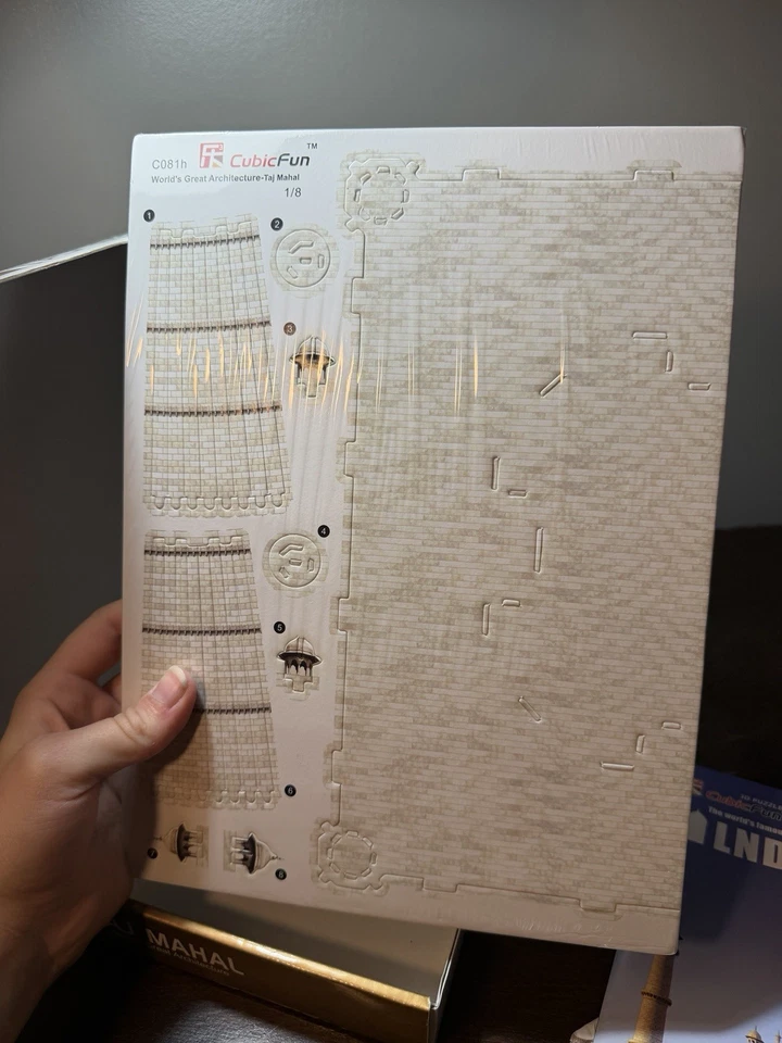 3-D Puzzle TAJ MAHAL Cubic Fun BRAND NEW SEALED Architecture Building 87 Pieces - Image 4 of 4