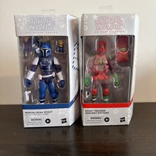 Star Wars Black Series Holiday Editions Mandalorian Scout & Scout Trooper BNIB