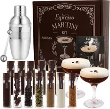 Espresso Martini Gifts – Complete Espresso Martini Kit Maker Set with Premium 