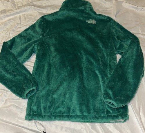 Women's The North Face Osito Fleece Jacket Medium Kelly Green Fuzzy - Picture 12 of 16
