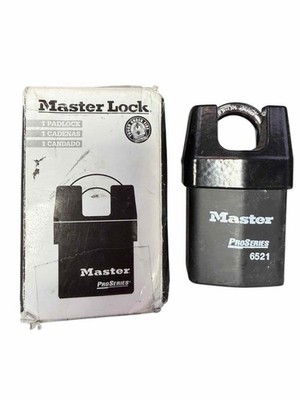 NEW Master Lock Pro Series 6521 Shrouded Padlock 6521WO NO CYLINDER CORE
