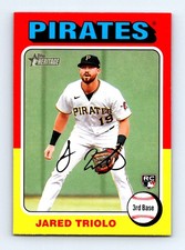 #253 2024 Topps Heritage Jared Triolo RC Pittsburgh Pirates