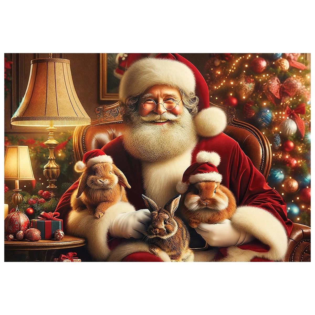 Puzzle en bois Père Noël Wooden City NB 0705-L, le cadeau de Noël idéal pour adultes