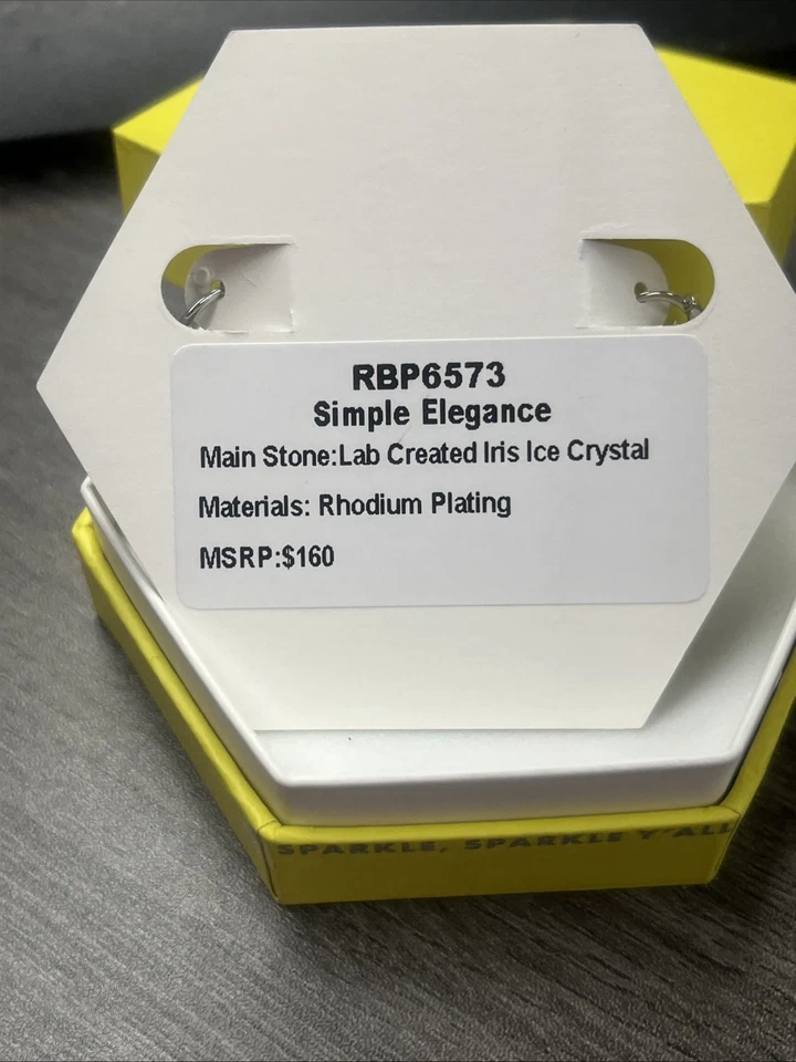 RBP6573 *Simple Elegance* Iris Fire Opal Rhodium Plating - Image 2 of 2