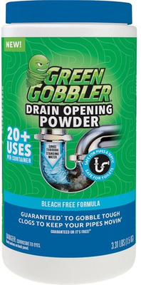 #ad Green Gobbler Drain Opening Powder 3.31 lb Bleach Free Drain Cleaner New $26.00