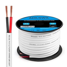 14 AWG Speaker Wire 50FT with Dual-Color Design - Ideal for Audio and Automotive