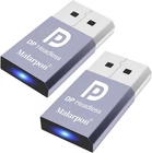 2pcs 4K DisplayPort Headless Ghost Display Emulator - Blue Light - PC Dummy Plug