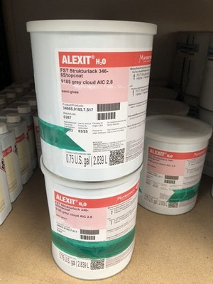 Luftfahrtlack Wasserbasis Alexit 9185 H2O Grey Cloud Decklack seidenmatt 2,8Ltr