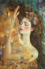 GUSTAV KLIMT oil painting on canvas signed