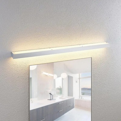 Lindby Layan LED-Bad-Wandleuchte Wandleuchte Lampe Badezimmerlampe chrom 120 cm