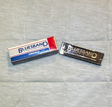 Vintage HohnerBluesband Diatonic Harmonica with original Case and instructions.