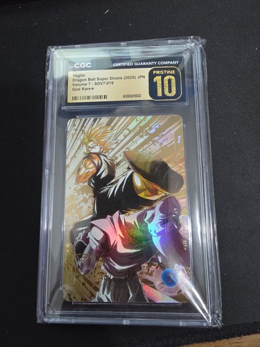 2025 Dbs Divers Vegito, God Rare Alternate Art Sdv7-019 Cgc 10 Pristine