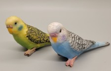 Schleich Dos Periquitos Periquito Pájaro Figuras Verde 14408 Azul 14409 RETIRADO
