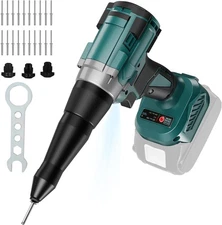 Electric Rivet Gun Compatible with Makita 18V Battery,Cordless Rivet Tool With 3