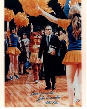 JOHN WOODEN Signed 8x10 UCLA BASKETBALL Vintage Photo w/ Hologram COA