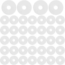 Healifty 90pcs Felt Piano Washers Balance Rail Punchings 1.2*1.2*0.1cm, White 