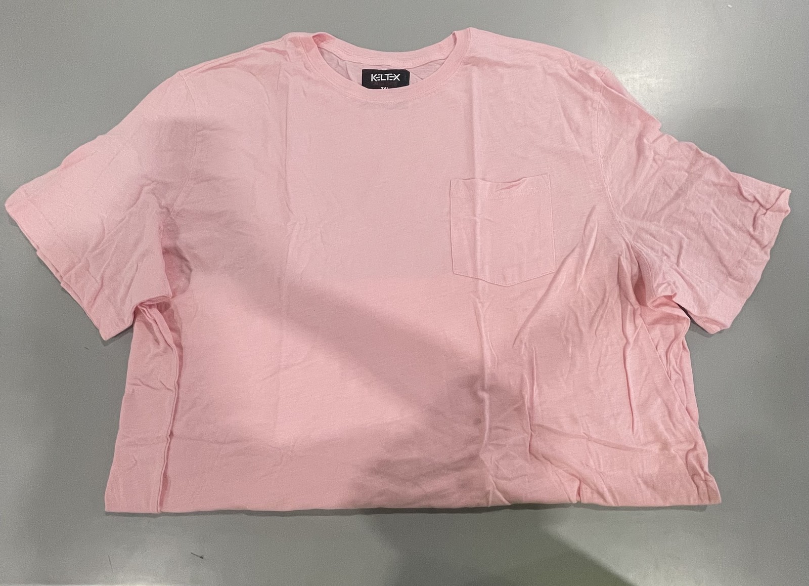 ФУТБОЛКА KELTEX ИЗ 100% ХЛОПКА - РАЗМЕР: ДЛЯ МУЖЧИН 2XL, ДЛЯ ЖЕНЩИН 2XL - РОЗОВЫЙ