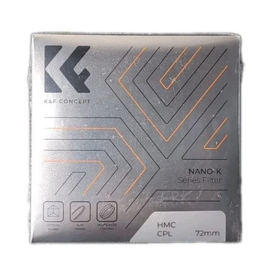 K&F Concept 72mm CPL Circular Polarizer Glass Filter Multi Coated UltraSlim NEW