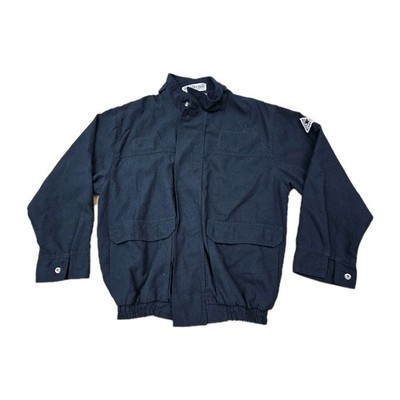 BULWARK FR Navy Blue Jacket Cat 3 Coat Size Large Full Zip 