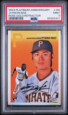 2023 Platinum Ann. Ji Hwan Bae /75 SP ROSE GOLD REF. ROOKIE RC PSA 9 MINT #166